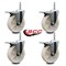 Service Caster 5 Inch Nylon Swivel 58 Inch Threaded Stem Caster Set with Total Lock Brake SCC-TSTTL20S514-NYS-58212-4 - alternate 3